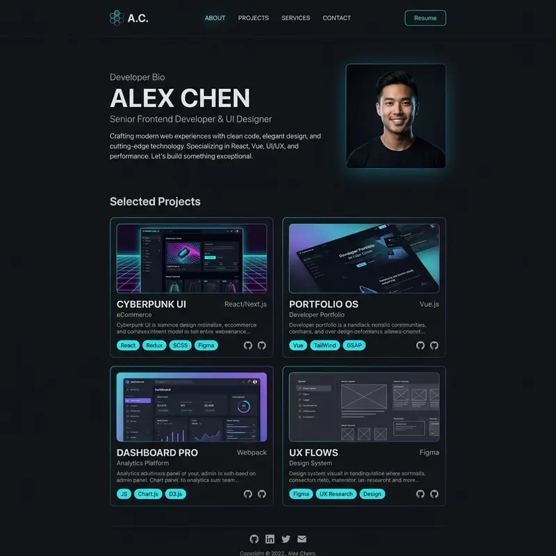 Portfolio Showcase - Personal Portfolio Platform